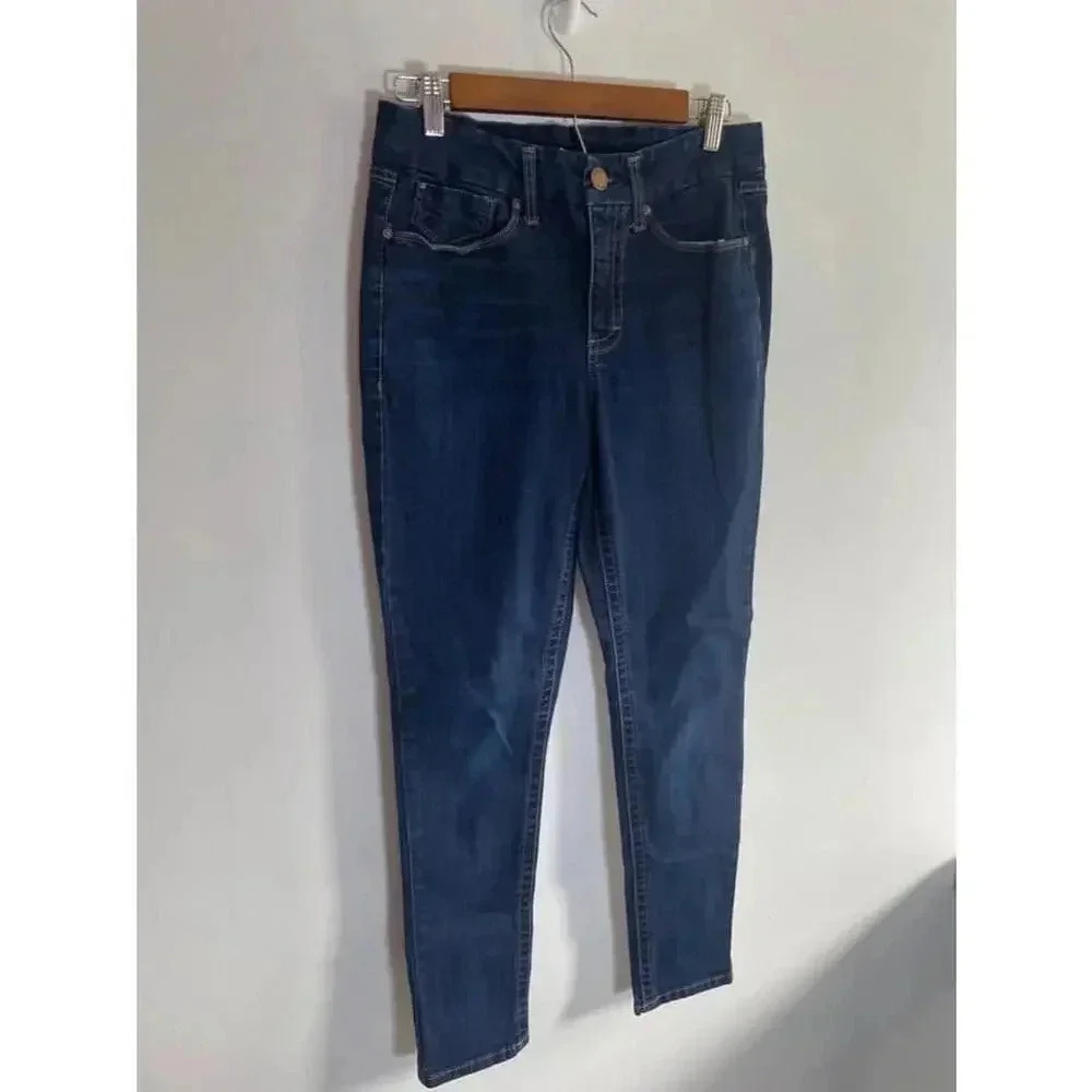 Women's Seven7 High Rise Skinny Jeans -‎ Size 8 - Blue EUC 0152